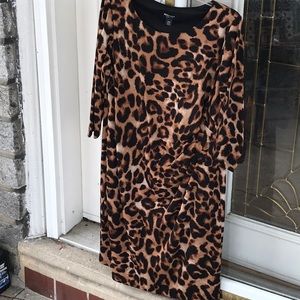 Leopard print spicy dress